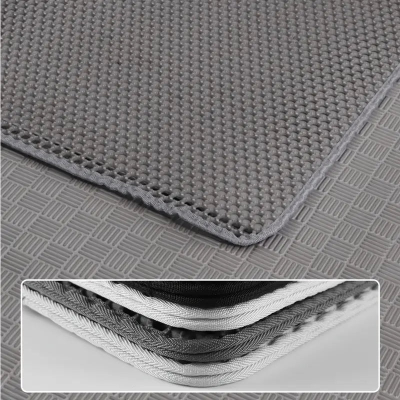 Oversized Double-Layer Cat Litter Mat – Splash-Proof, Leak-Proof & Odor-Resistant EVA Material