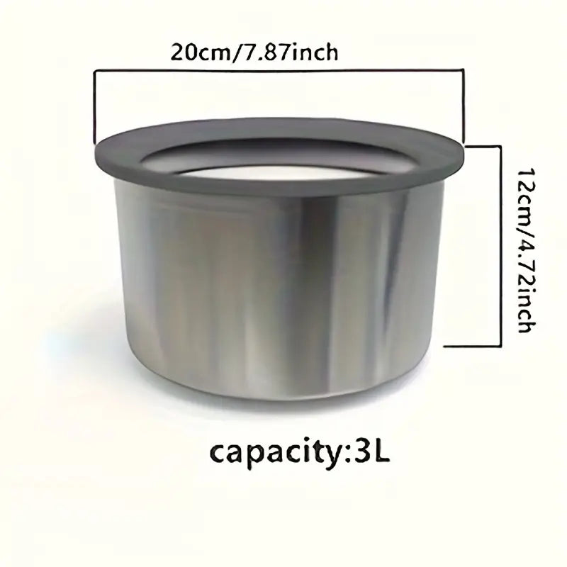 Stainless Steel Anti-Spill Dog Water Bowl – Floating Disk Design, Slow Feeder & Non-Wet Mouth Drinking Bowl for Indoor, Outdoor & Travel Use