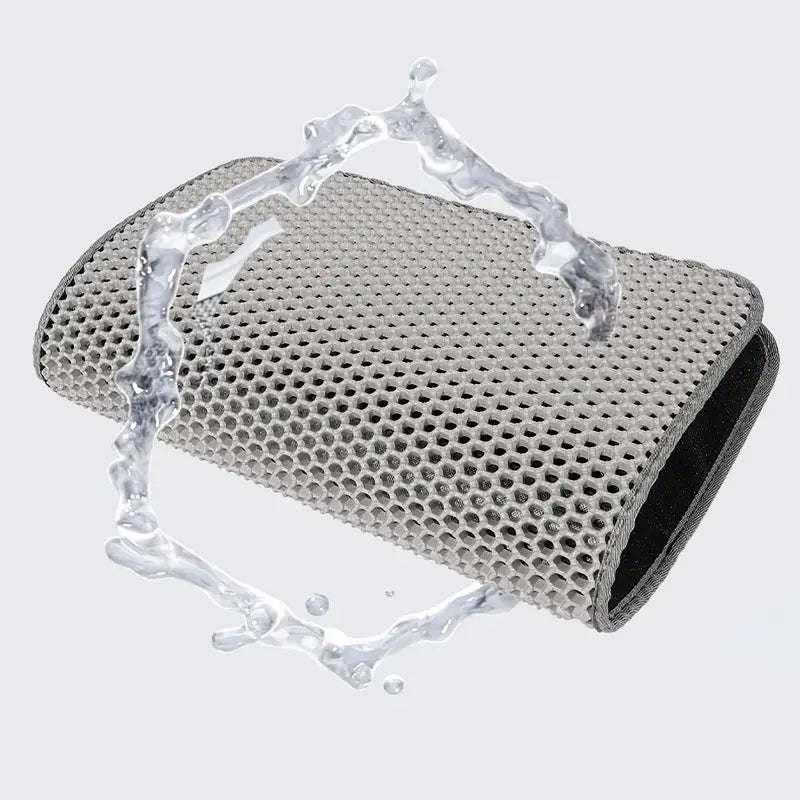 Oversized Double-Layer Cat Litter Mat – Splash-Proof, Leak-Proof & Odor-Resistant EVA Material