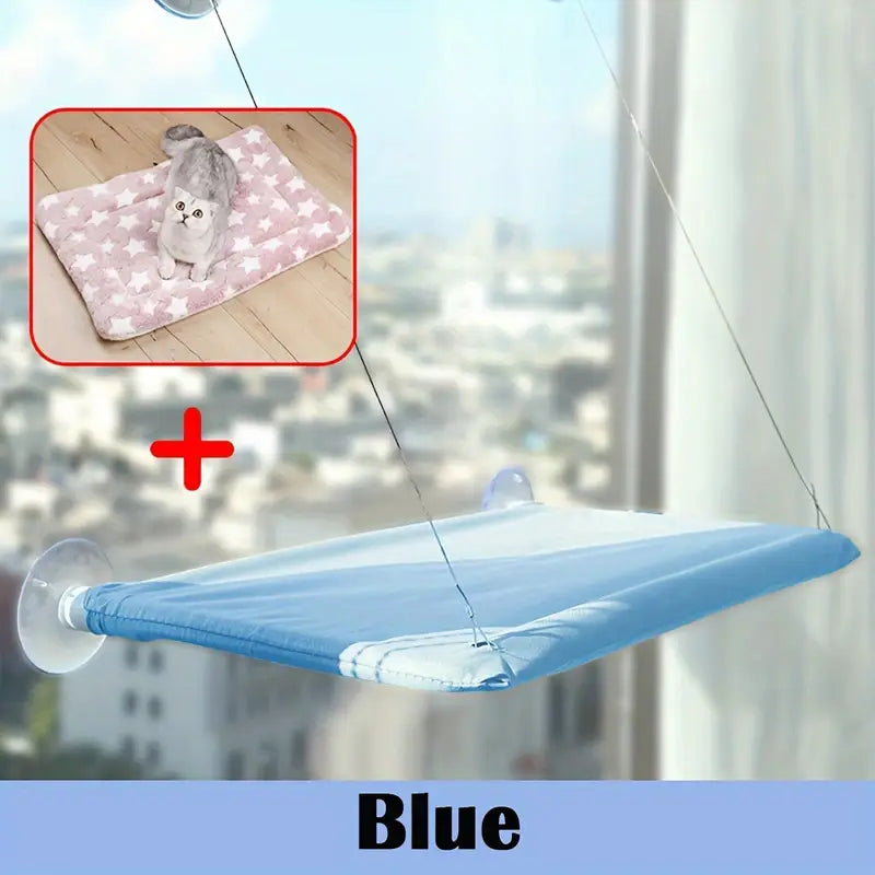 Cozy Cat Window Perch – Comfy Window-Mounted Hammock Bed for Cats