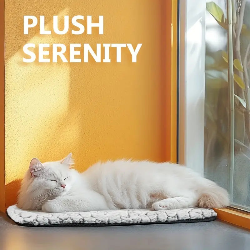 Extra Warm Thermal Cat & Dog Bed Mat – Ultra Soft, Washable Pad with Non-Slip Bottom & Removable Cover (S & M)