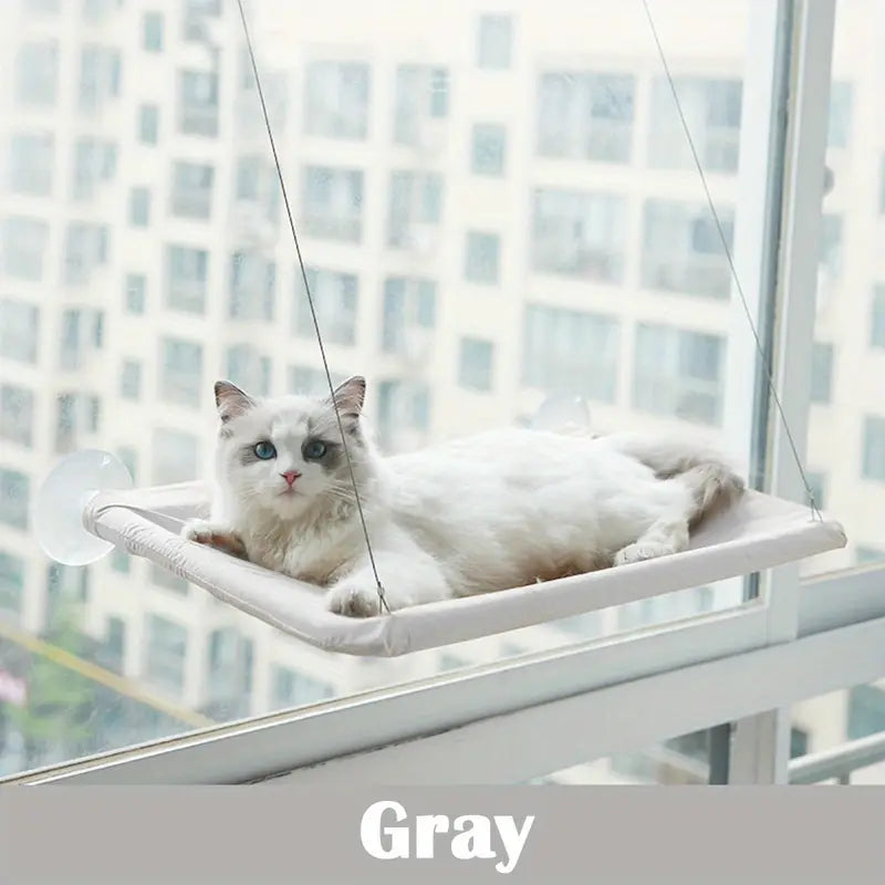 Cozy Cat Window Perch – Comfy Window-Mounted Hammock Bed for Cats