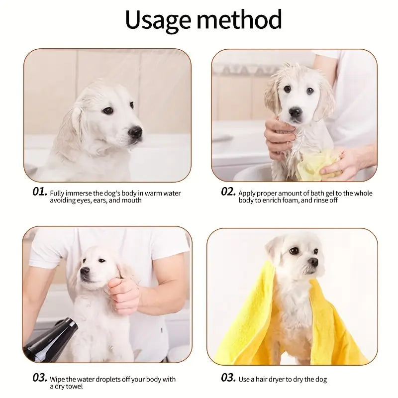 3-in-1 Natural Tea Tree Essence Pet Shampoo & Conditioner – Enhances Shine, Softens Fur, Reduces Shedding