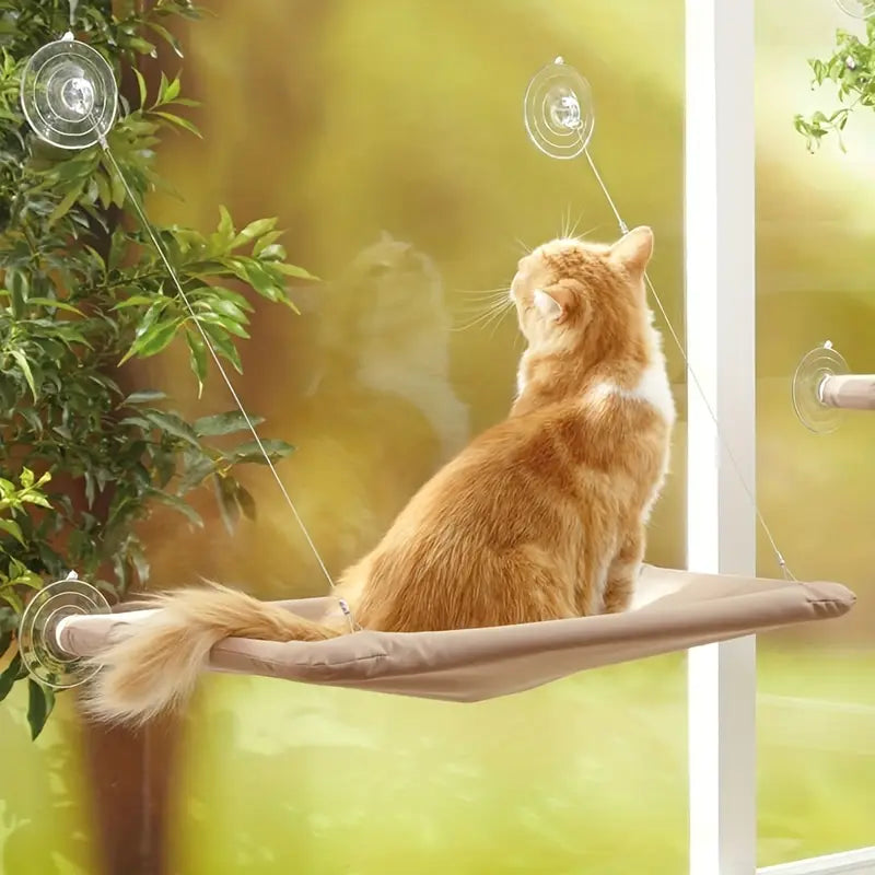 Cozy Cat Window Perch – Comfy Window-Mounted Hammock Bed for Cats