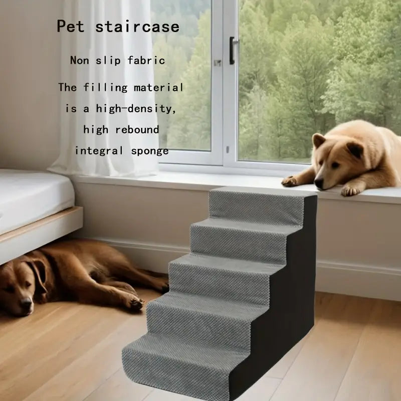 PetSafe Dog & Cat Stairs – 3/4/5 Step Indoor Ladder & Sofa Ramp for Small to Medium Pets