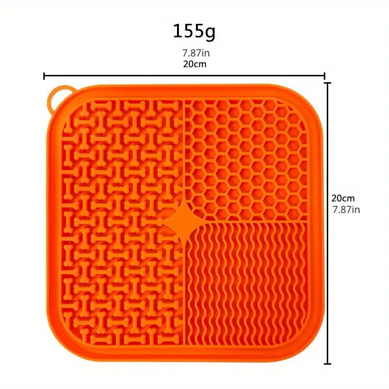 3pcs Pet Slow Feeder Lick Pads – Suction Cup Dog Licking & Treat Pads (Random Colors)