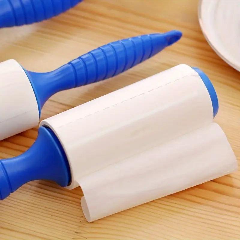 1pc Fluff & Pet Hair Removal Roller – Tear-Off Adhesive Sheets for Clothes, Furniture & Carpets