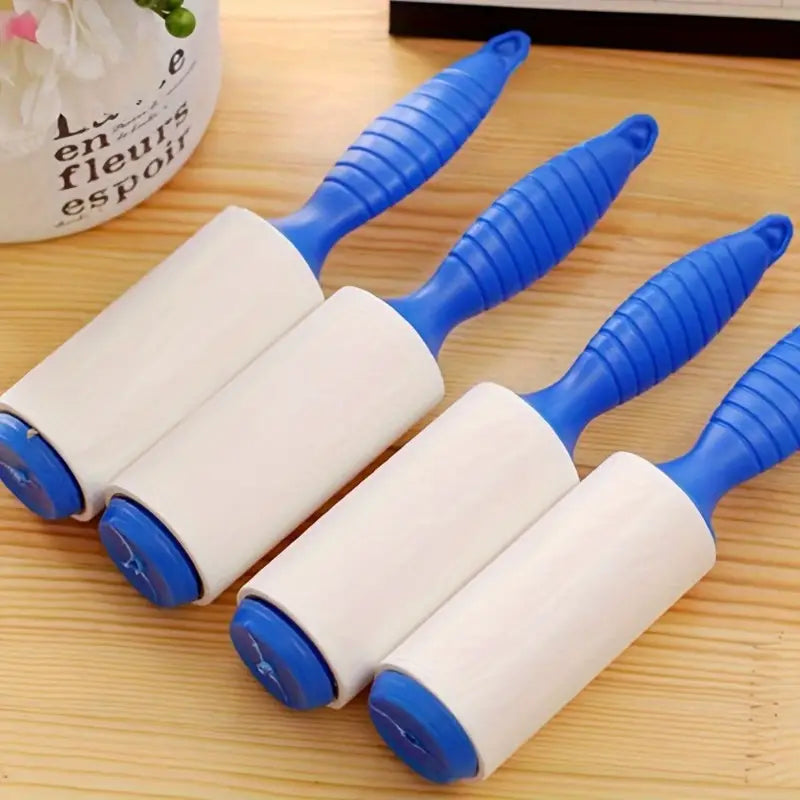 1pc Fluff & Pet Hair Removal Roller – Tear-Off Adhesive Sheets for Clothes, Furniture & Carpets