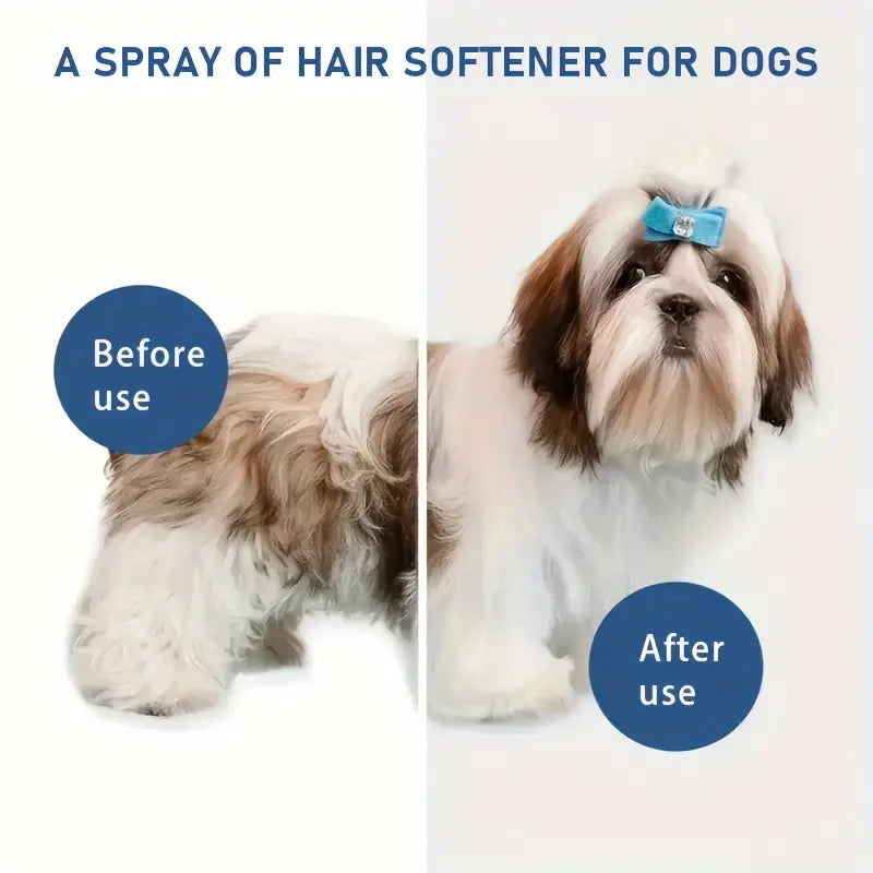 2-in-1 Professional Pet Hair & Flea Care System – Plant-Based Spray with Detangling Brush Attachment (100ml)