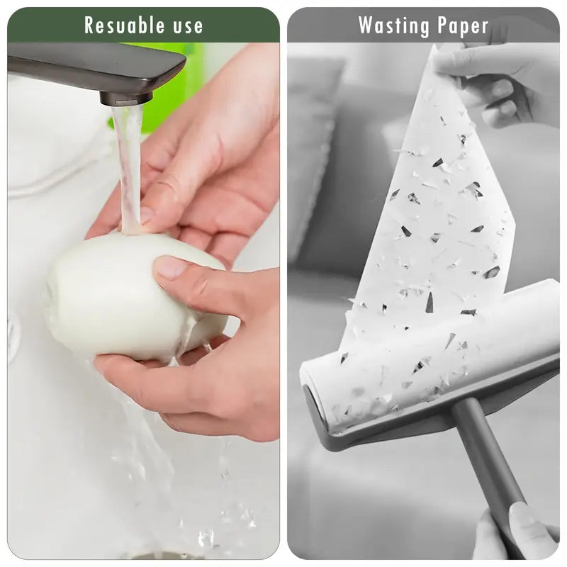Reusable & Washable Manual Lint Roller – High-Quality Pet Hair & Dust Remover for Home Use