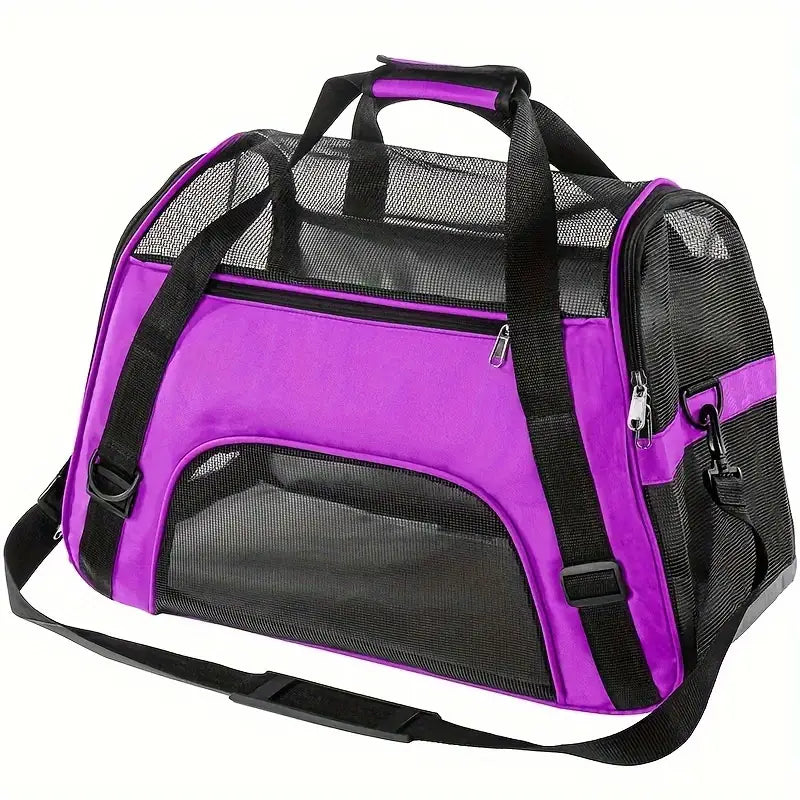Portable Pet Carrier for Cats & Dogs – Airline-Approved Foldable Travel Bag (S - L)