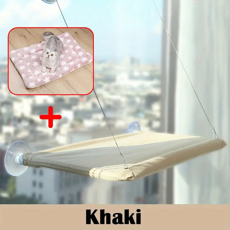 Cozy Cat Window Perch – Comfy Window-Mounted Hammock Bed for Cats