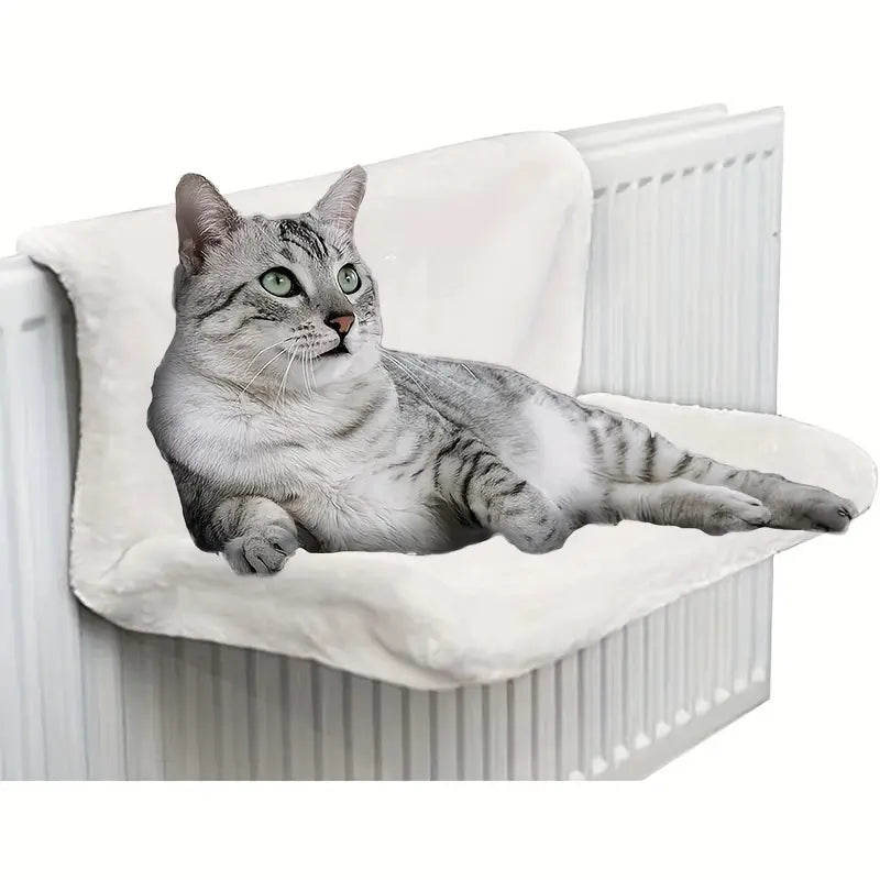 Cat Hanging Bed – Plush Flannel Hammock for Small Pets