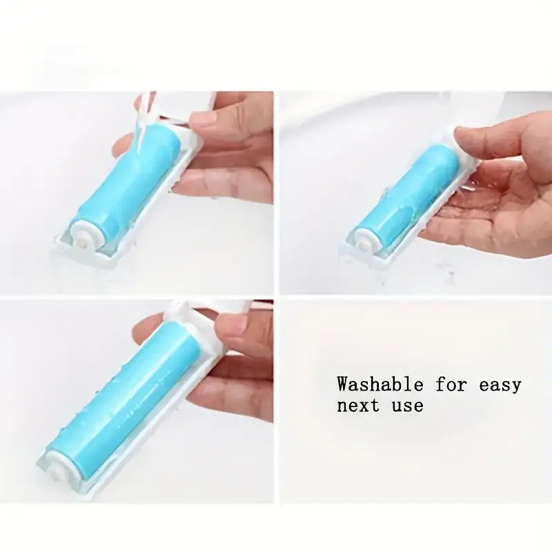 Foldable Hair Remover Sticker – Washable & Unscented for Clothes, Carpet, Bedding & Body