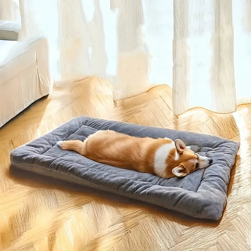 Extra-Large Plush Dog Bed Sofa – Ultra-Soft Checkered Comfort for All Breeds