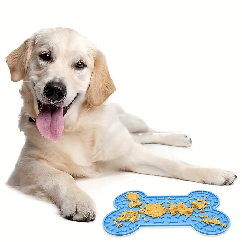 Anxiety Relief Dog Lick Pad – Slow Feeder with Suction Cups for Treats
