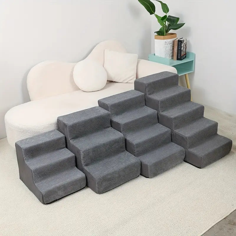 PetSafe Dog & Cat Stairs – 3/4/5 Step Indoor Ladder & Sofa Ramp for Small to Medium Pets