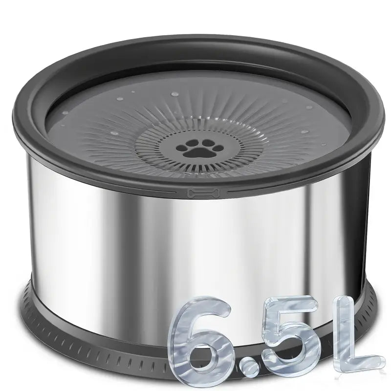 6.5L Heavy-Duty Spill-Proof Dog Water Bowl – Extra-Large Slow Feeder with Anti-Slip Base for Large Dogs & Multi-Pet Homes