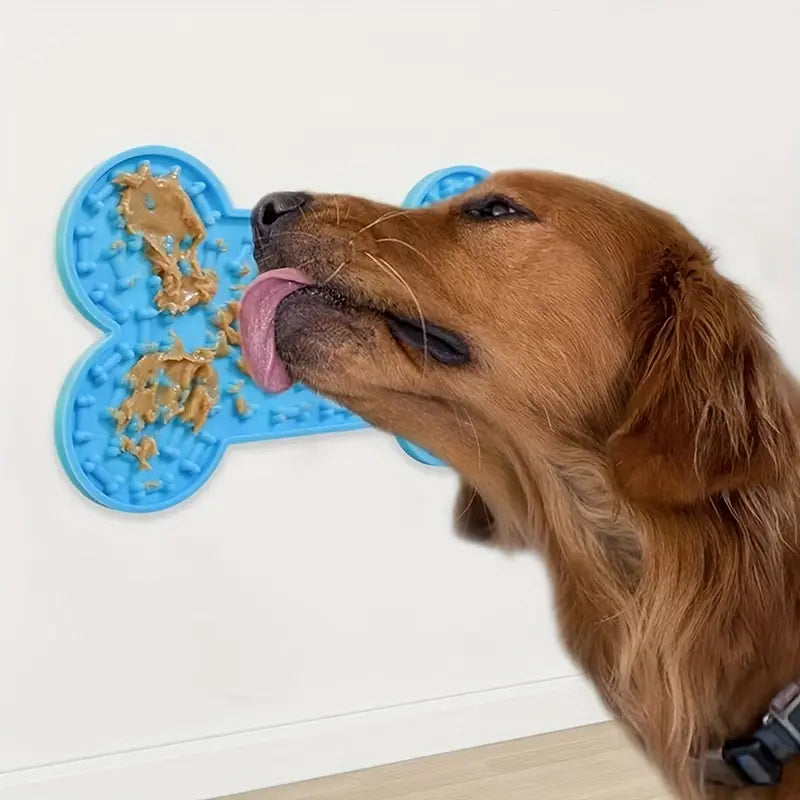 Anxiety Relief Dog Lick Pad – Slow Feeder with Suction Cups for Treats