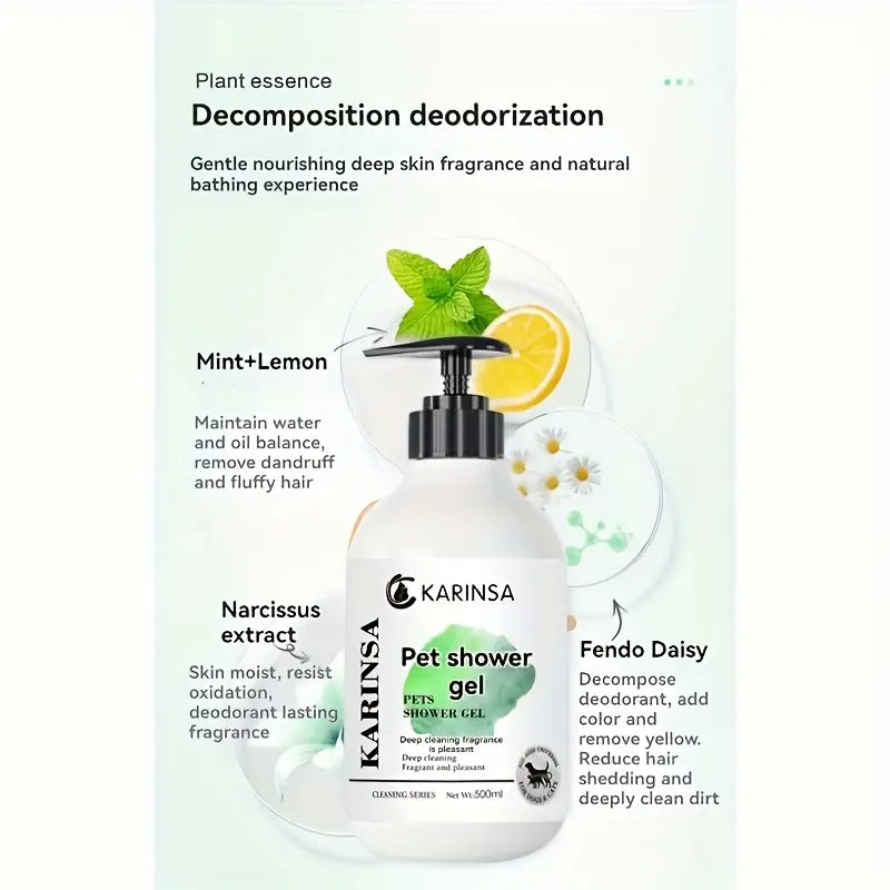 Dog Shampoo & Flea Treatment – Plant-Based, Anti-Itch, Tear-Free Formula with Aloe Vera & Tea Tree Oil