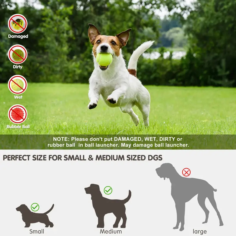 Automatic Dog Ball Launcher – USB Rechargeable Tennis Ball Thrower