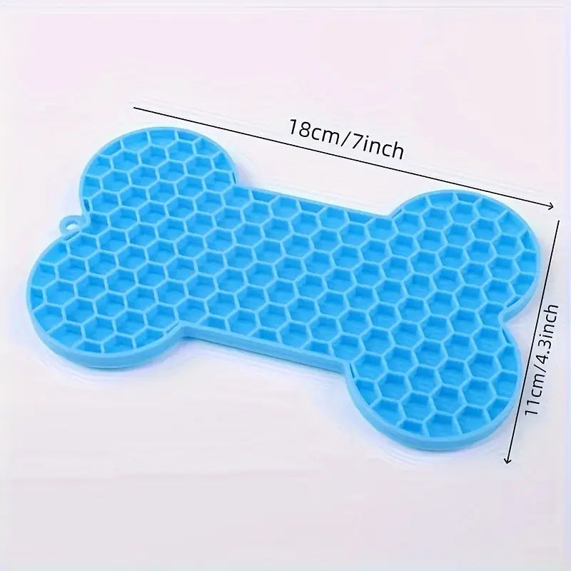 Anxiety Relief Dog Lick Pad – Slow Feeder with Suction Cups for Treats