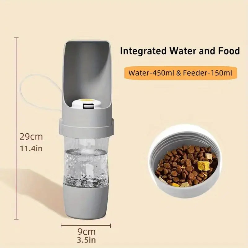 Leak-Proof Dog Water Bottle – Portable Pet Hydration & Food  Dispenser with Ergonomic Handle