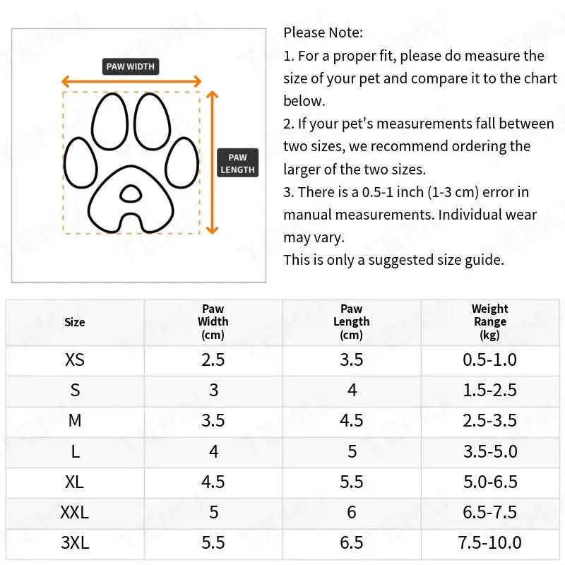 4pcs Heat-Resistant & Protective Dog Shoes for Small Dogs – Paw Safety on Hot Pavement, Rough Roads & Outdoor Adventures (XS-3XL)
