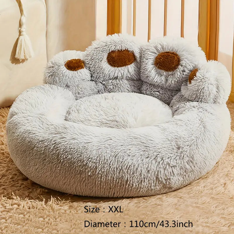 Soft Long Plush Cat & Dog Bed – Warm Winter Kennel Mat & Cozy Sleeping Sofa for Pets (S-3XL)