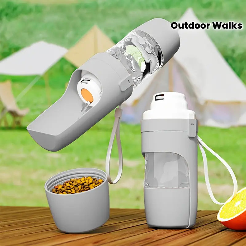 Leak-Proof Dog Water Bottle – Portable Pet Hydration & Food  Dispenser with Ergonomic Handle