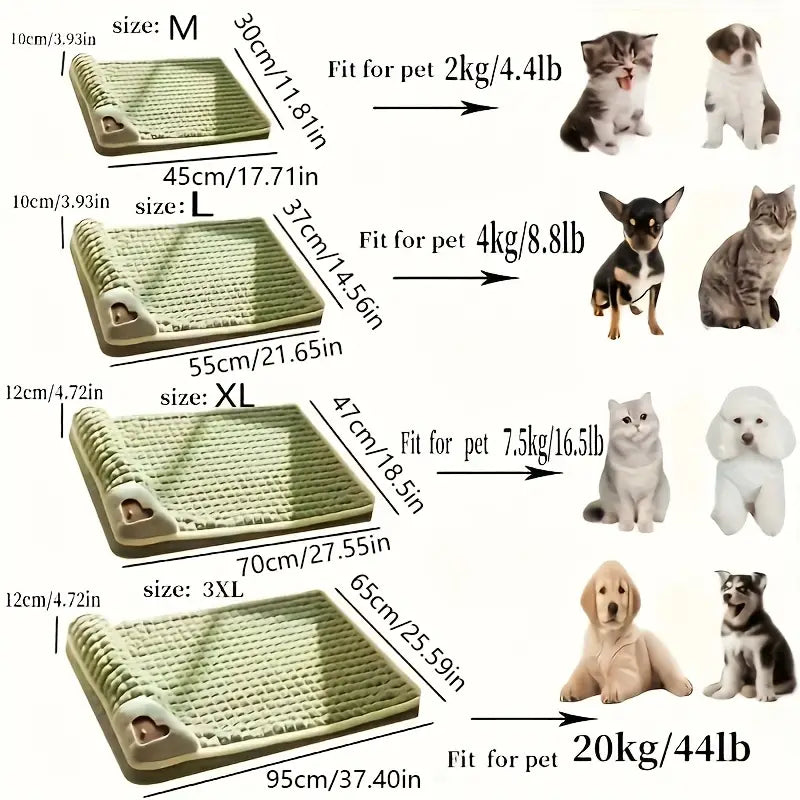 Four Seasons Universal Dog Mat – Removable & Washable Sleeping Pad with Soft Spine Support (S-3XL)