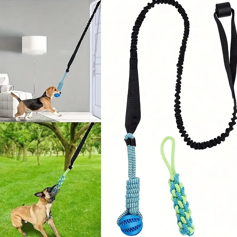 Durable Knotted Rope Dog Toy – Interactive Tug-of-War & Teeth Cleaning