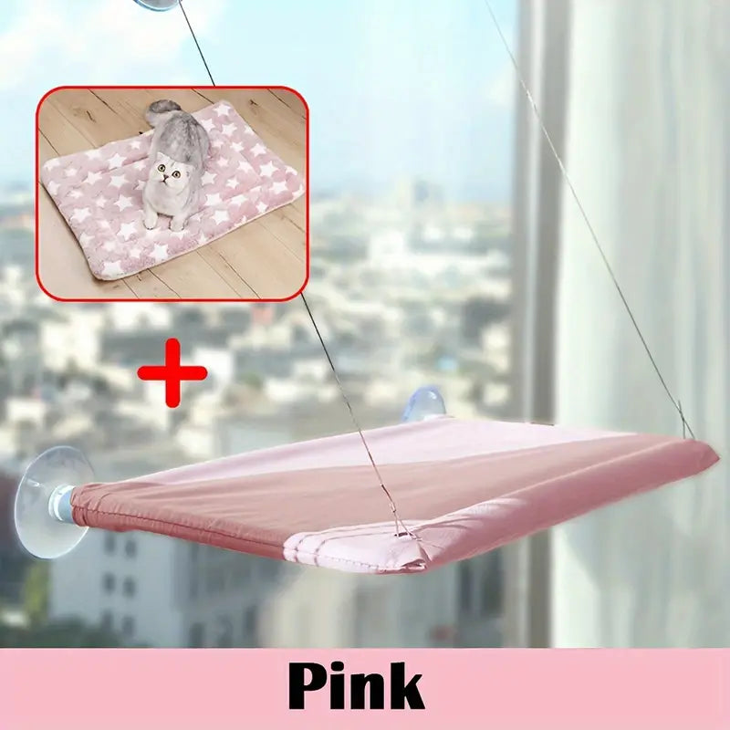 Cozy Cat Window Perch – Comfy Window-Mounted Hammock Bed for Cats