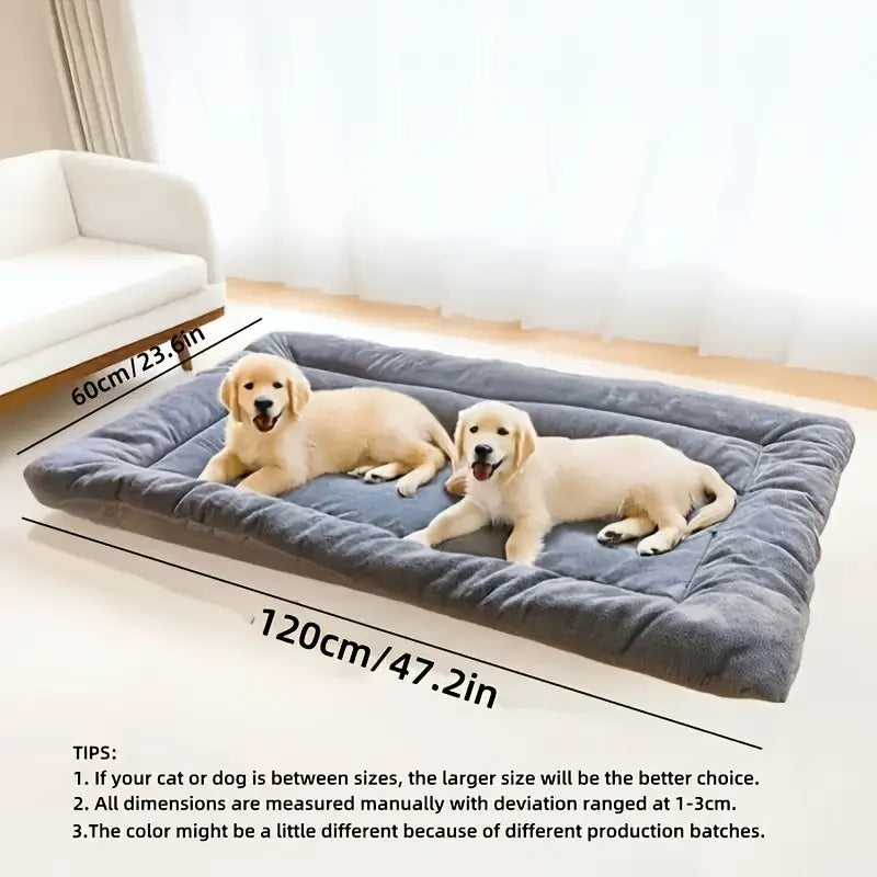 Extra-Large Plush Dog Bed Sofa – Ultra-Soft Checkered Comfort for All Breeds