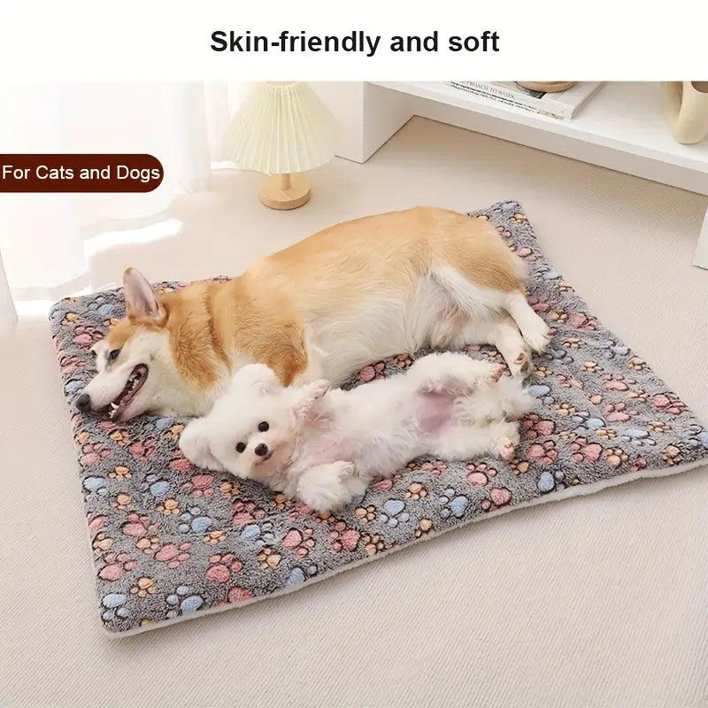 Thick Pet Bed Cushion – Soft Sleeping Pad for Autumn & Winter Warmth
