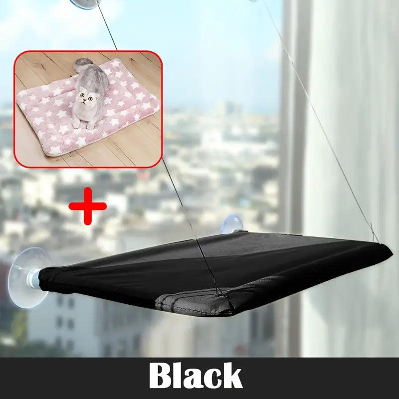 Cozy Cat Window Perch – Comfy Window-Mounted Hammock Bed for Cats