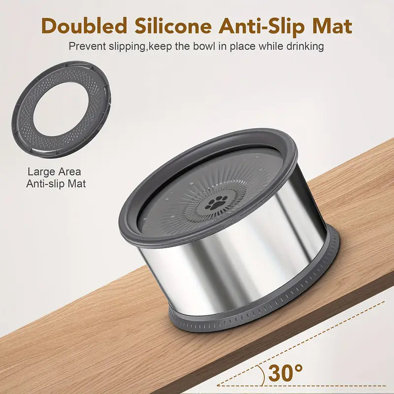 6.5L Heavy-Duty Spill-Proof Dog Water Bowl – Extra-Large Slow Feeder with Anti-Slip Base for Large Dogs & Multi-Pet Homes