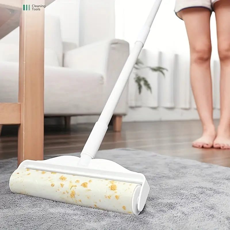 Sticky Hair Roller – Long Bar Handle with Diagonal Tear Design for Pet Hair Removal