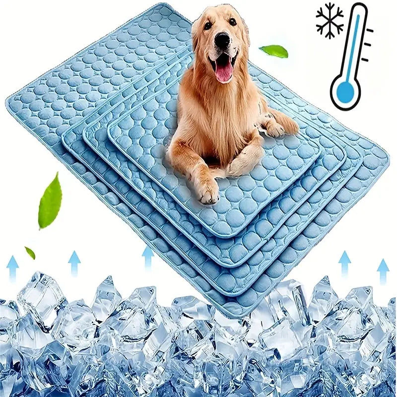 BEIYU PET Cooling Mat for Dogs & Cats – Breathable Washable Summer Comfort Pad (XS - XXL)