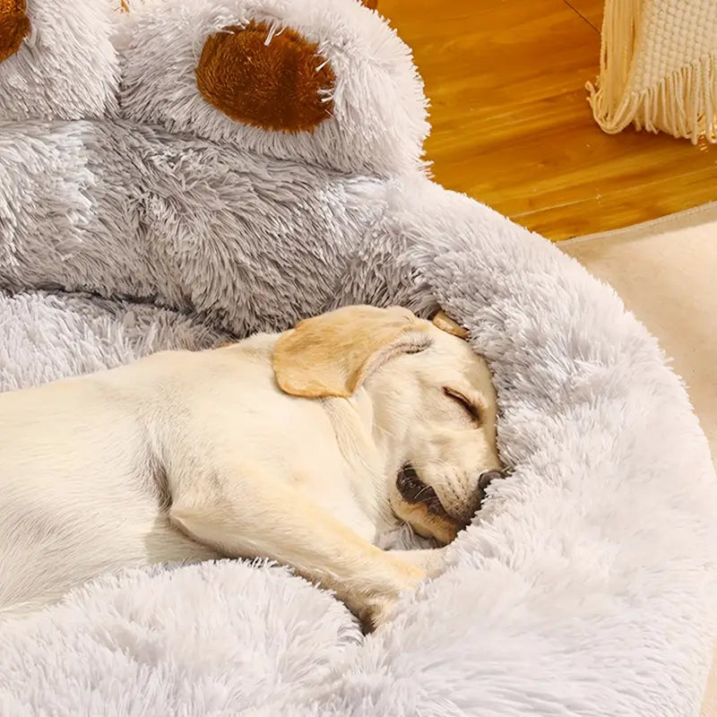 Soft Long Plush Cat & Dog Bed – Warm Winter Kennel Mat & Cozy Sleeping Sofa for Pets (S-3XL)