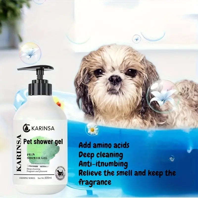 Dog Shampoo & Flea Treatment – Plant-Based, Anti-Itch, Tear-Free Formula with Aloe Vera & Tea Tree Oil