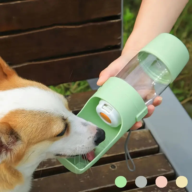 Leak-Proof Dog Water Bottle – Portable Pet Hydration & Food  Dispenser with Ergonomic Handle