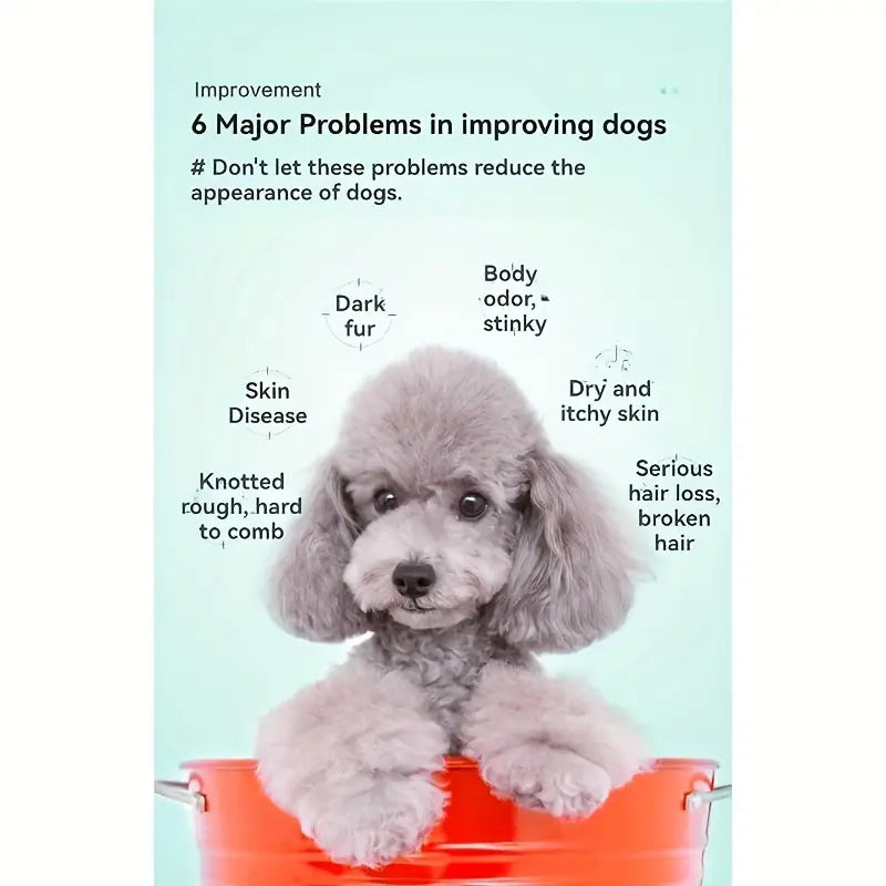Dog Shampoo & Flea Treatment – Plant-Based, Anti-Itch, Tear-Free Formula with Aloe Vera & Tea Tree Oil