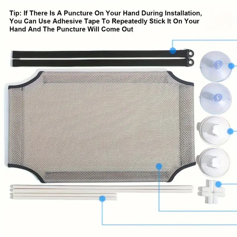 Double-Layer Cat Window Hammock – Sturdy Hanging Bed for Indoor Cats