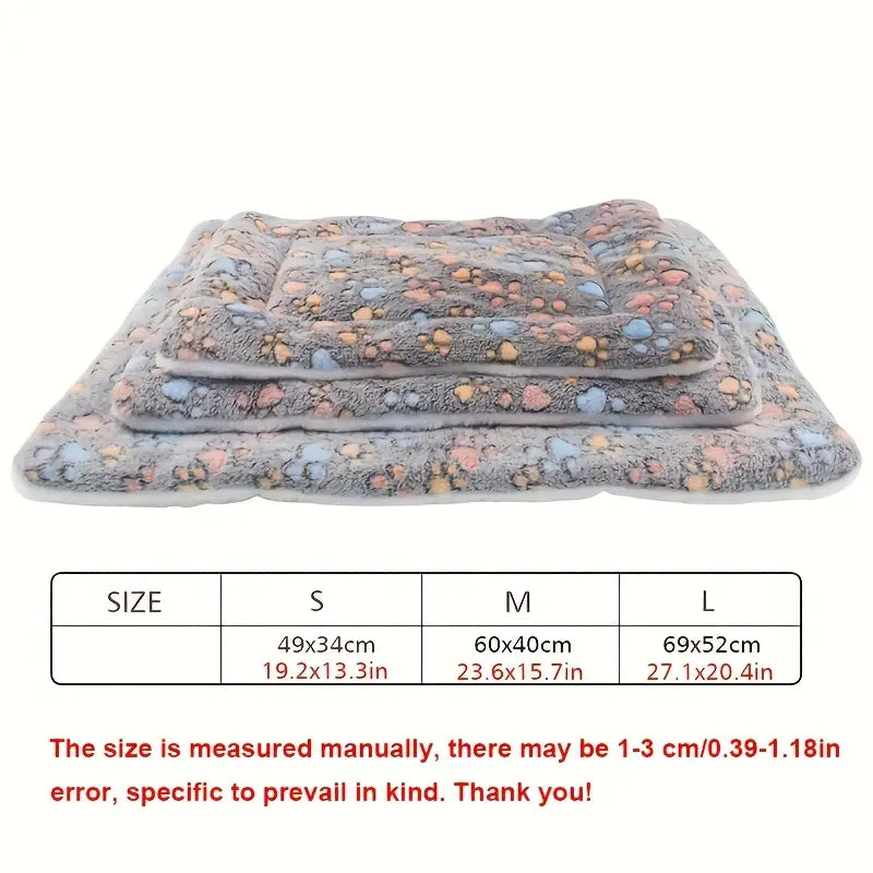 Thick Pet Bed Cushion – Soft Sleeping Pad for Autumn & Winter Warmth