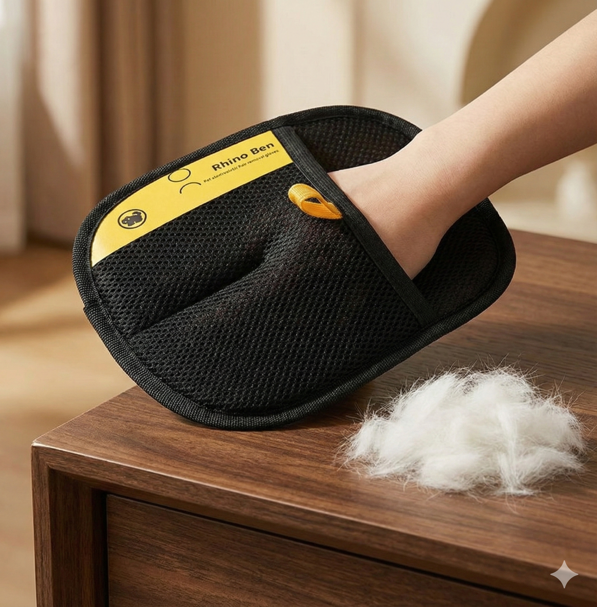 Dual-Directional All-Purpose Fabric Hair Remover Glove & Lint Removal Glove – Dual-Textured Bottom Surface