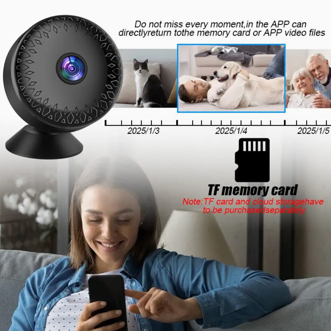 480p Smart Pet Camera – Indoor &amp; Outdoor Surveillance