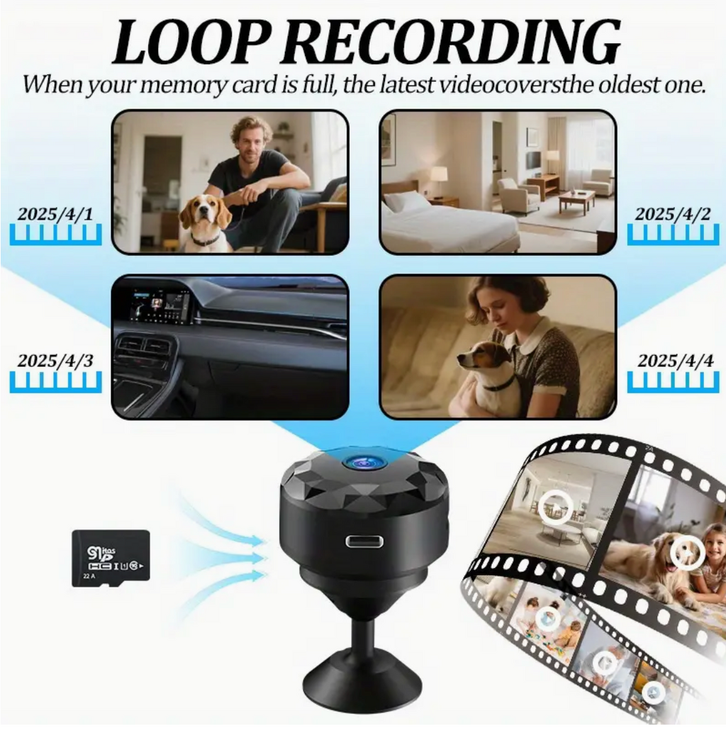 480p Smart Pet Camera – Indoor &amp; Outdoor Surveillance