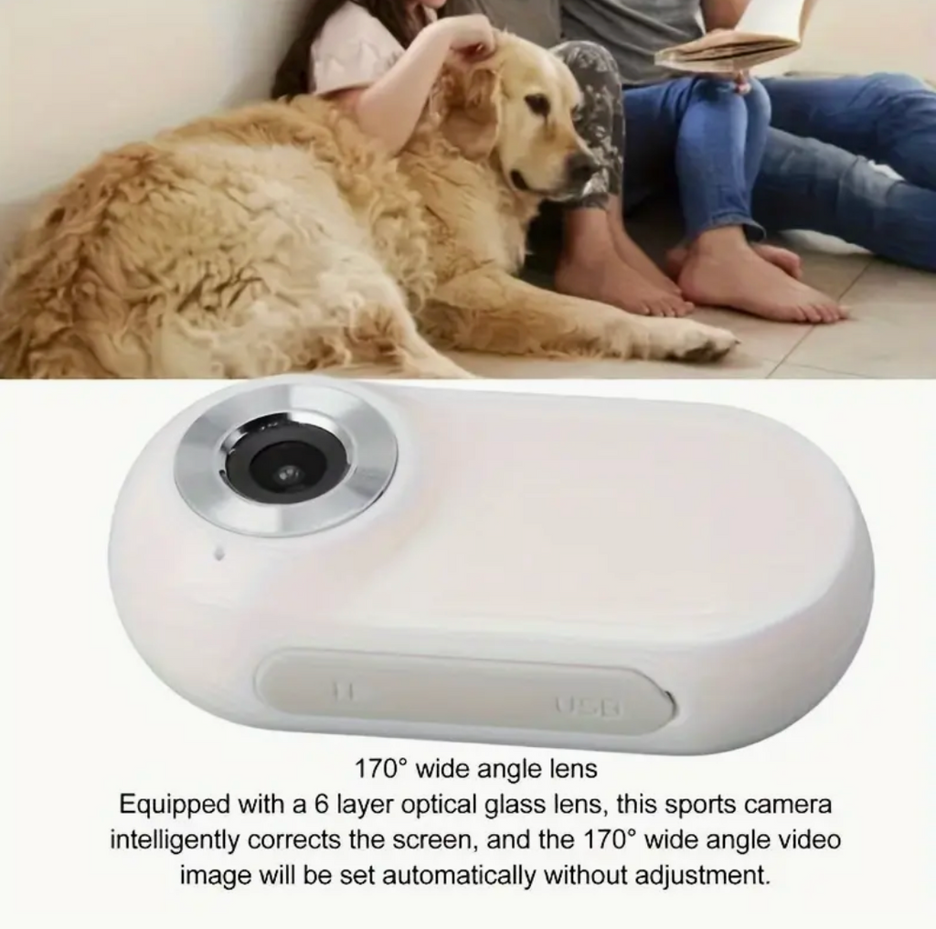 1080P Multifunctional Pet & Action COLLAR Camera – 170° Wide Angle Lens