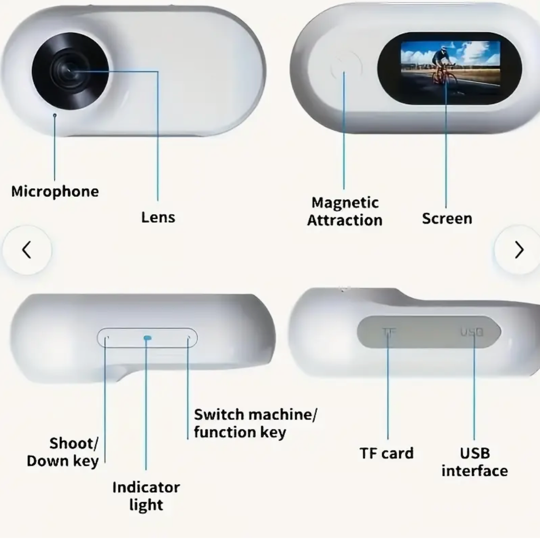 1080P Multifunctional Pet & Action COLLAR Camera – 170° Wide Angle Lens